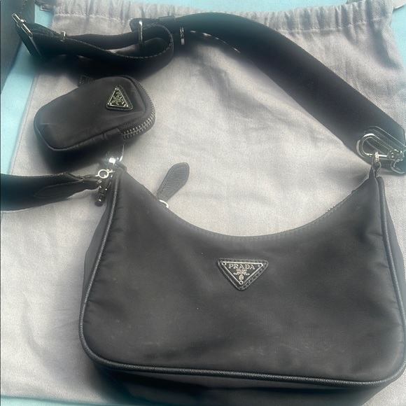 Prada Black Nylon Shoulder Bag - Picture 1 of 11